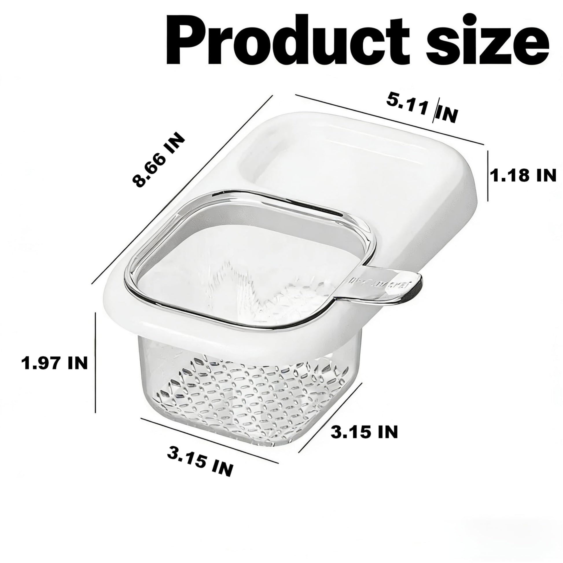 2-Pack Kitchen Sink Drain Basket – White Suction Mount Strainer for Food Waste, Tea Leaves & Vegetables – Space-Saving Filter with Top Storage (White) - Image 7
