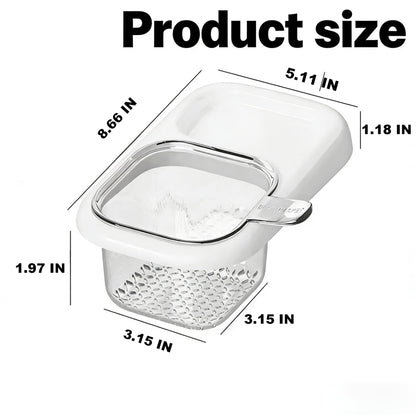 2-Pack Kitchen Sink Drain Basket – White Suction Mount Strainer for Food Waste, Tea Leaves & Vegetables – Space-Saving Filter with Top Storage (White) - Image 7