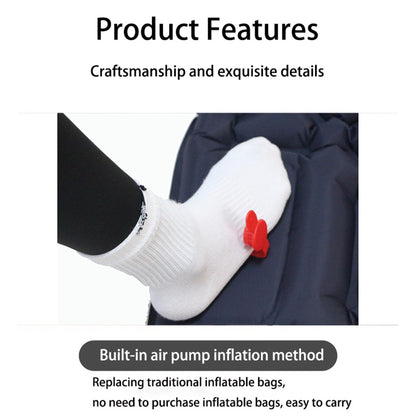 Ultralight Camping Sleeping Pad: Built-in Foot Pump, Integrated Pillow – Compact, Waterproof for Hiking/Backpacking (Dark Blue) - Image 8