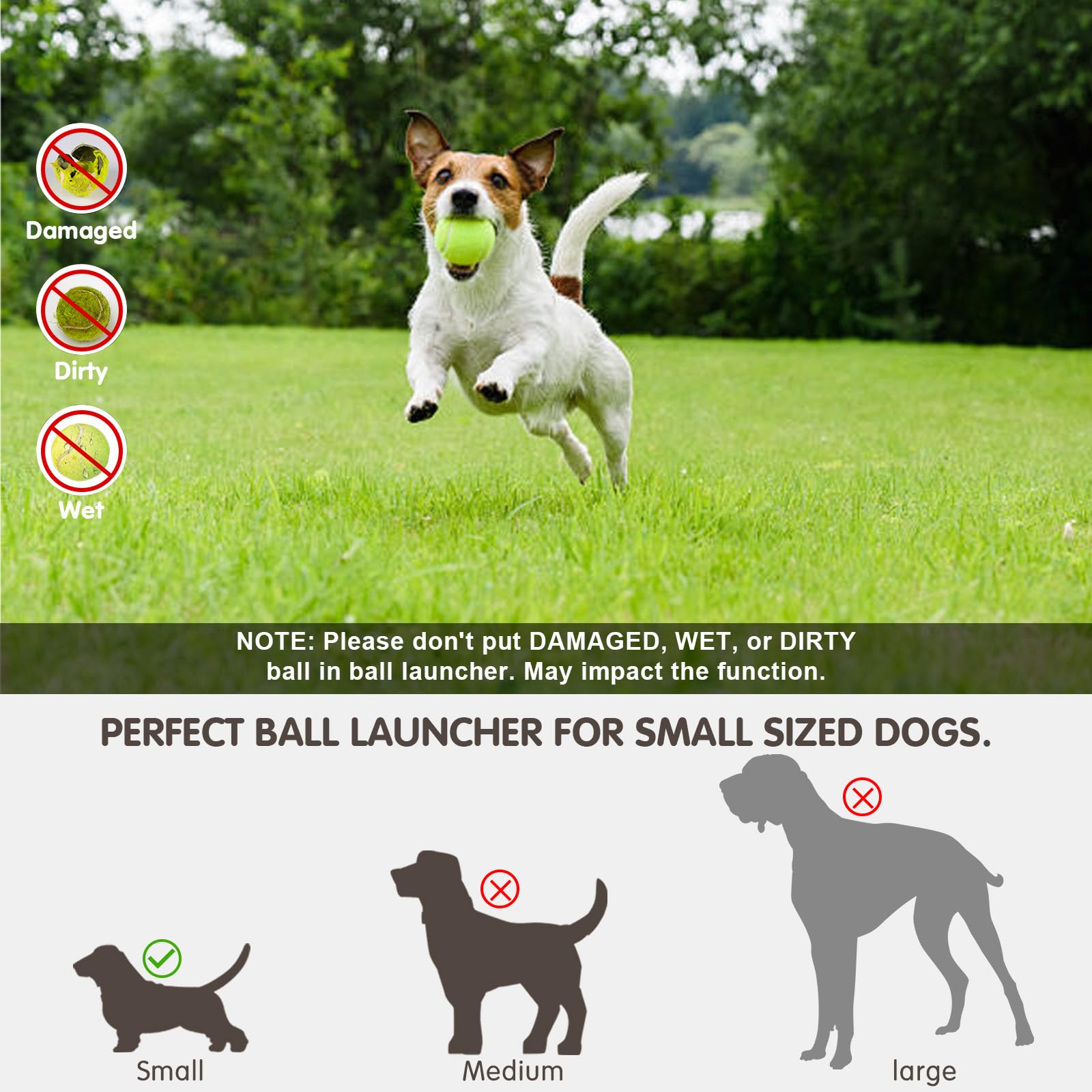 Automatic Dog Ball Launcher with 15 Mini Tennis Balls & Mesh Bag – Rechargeable Pet Toy for Small Dogs, Adjustable Launch Distance, Interactive Play (Orange) - Image 7