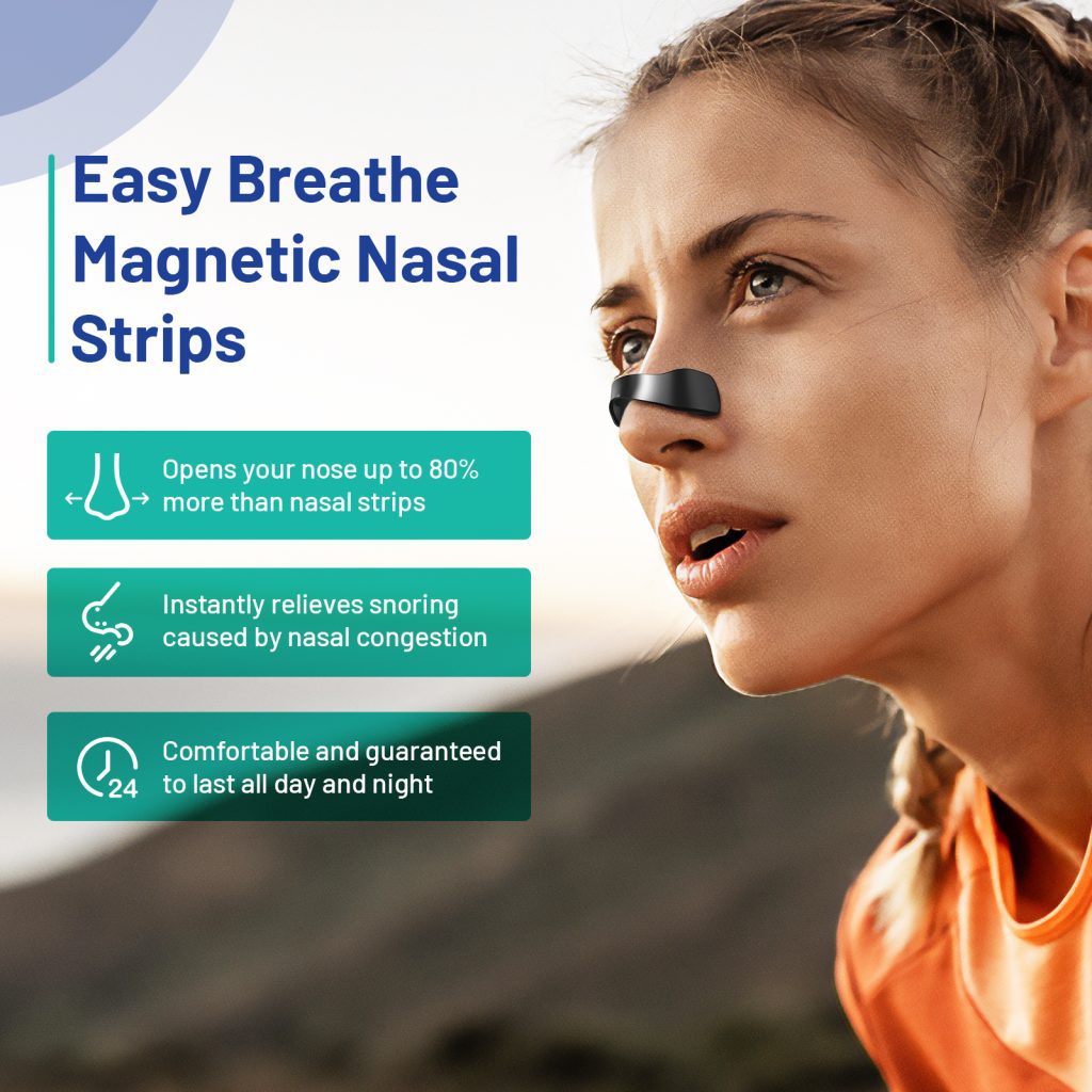 Black Magnetic Nasal Strips Kit (15-Day Supply): Breath Support with Reusable Bands & Adhesive Tabs – Enhance Oxygen Flow, Reduce Snoring, Improve Sleep - Image 3