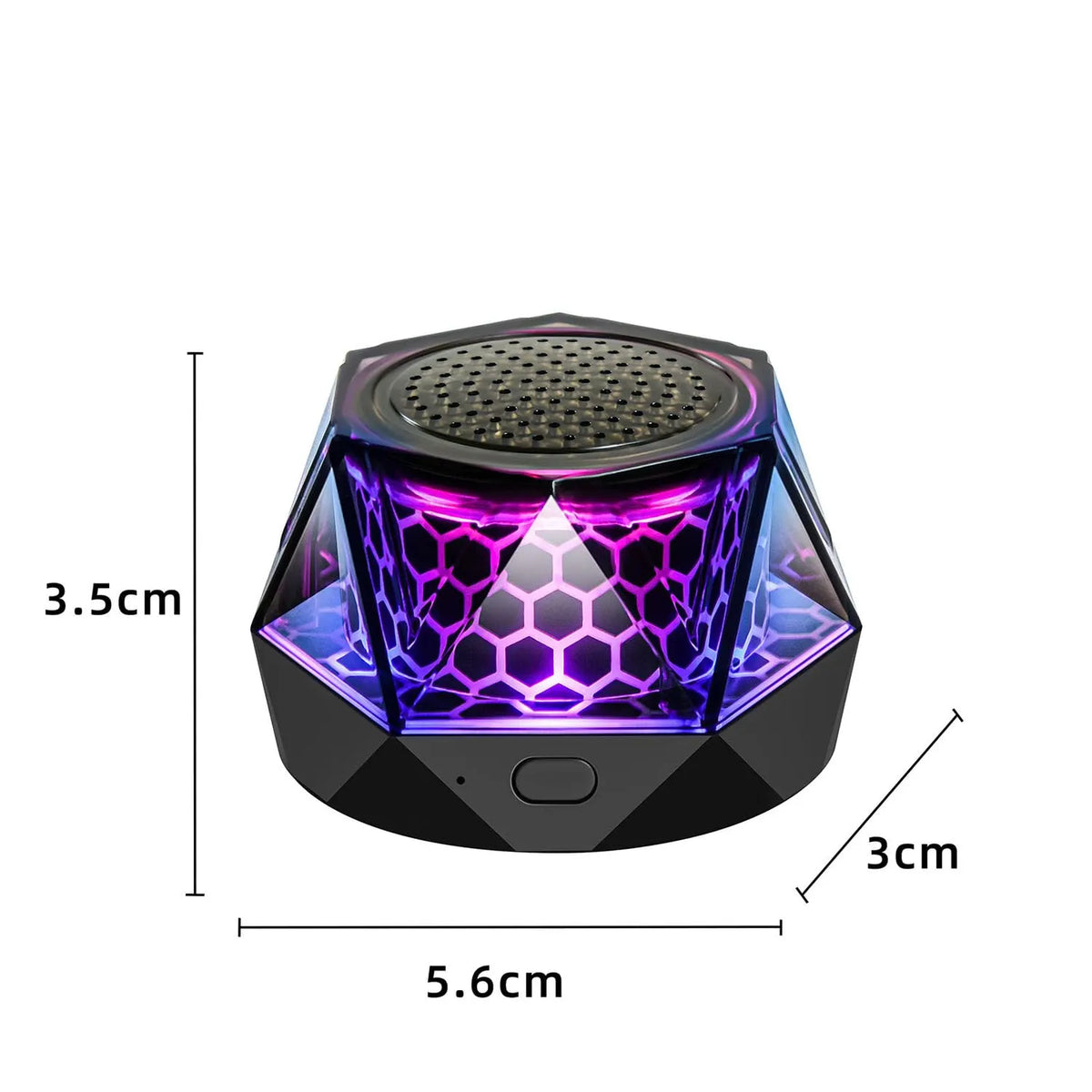 Magnetic Bluetooth Speaker – RGB Light Show, IPX7 Waterproof, TWS Stereo Pairing, 24H Playtime, Compact Design – Perfect for Home, Car, Outdoor Use (Black) - Image 8