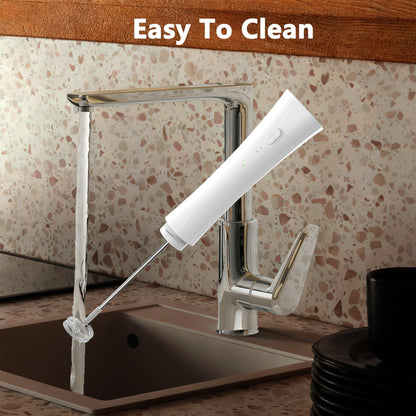 White Hands-Free Milk Frother – 2000mAh Rechargeable Coffee & Drink Mixer for Latte, Cappuccino, Matcha & More | Perfect for Home, Office & Travel - Image 5