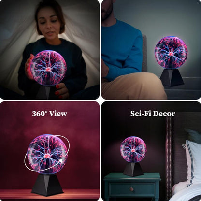 Plasma Ball Lamp - Touch & Sound Sensitive USB-Powered Globe for Decor, Parties & STEM Learning (4 Inch) | Other sizes Available in Store - Image 8