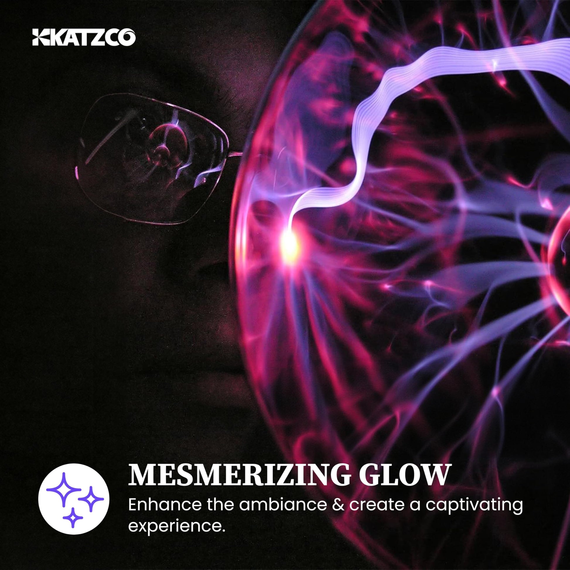 Plasma Ball Lamp - Touch & Sound Sensitive USB-Powered Globe for Decor, Parties & STEM Learning (7 Inch) | Other sizes Available in Store - Image 6