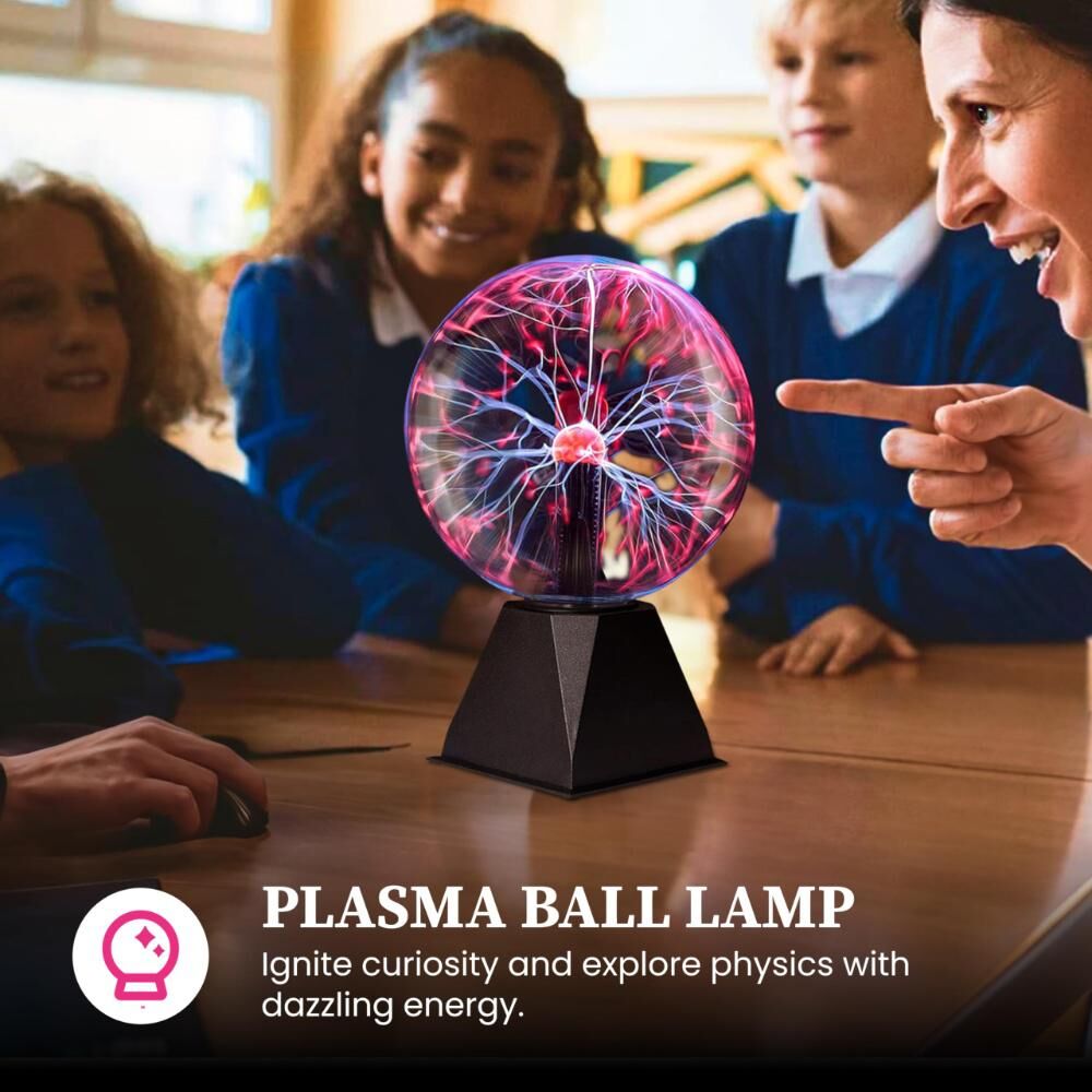 Plasma Ball Lamp - Touch & Sound Sensitive USB-Powered Globe for Decor, Parties & STEM Learning (8 Inch) | Other sizes Available in Store - Image 7