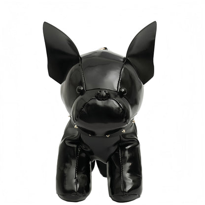 French Bulldog Shaped Bag – Cute Animal Crossbody Shoulder Bag with Adjustable Strap, PU Leather Dog Backpack for Women, Fashion Statement Accessory (Black)