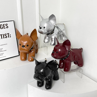 French Bulldog Shaped Bag – Cute Animal Crossbody Shoulder Bag with Adjustable Strap, PU Leather Dog Backpack for Women, Fashion Statement Accessory (Red) - Image 3