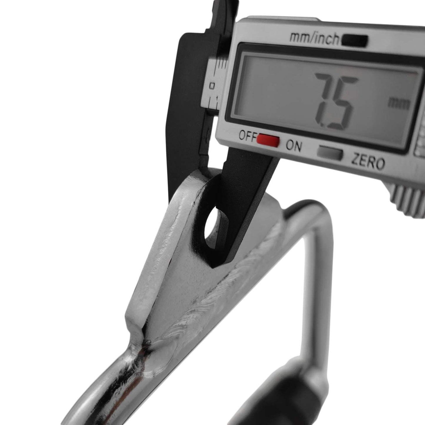 Solid D-Handle Cable Attachment for Home Gym & Cable Machine – Chrome-Finished Steel Bar with Anti-Slip Grip (Black) | - Image 3