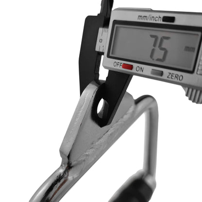 Solid D-Handle Cable Attachment for Home Gym & Cable Machine – Chrome-Finished Steel Bar with Anti-Slip Grip (Black) | - Image 3