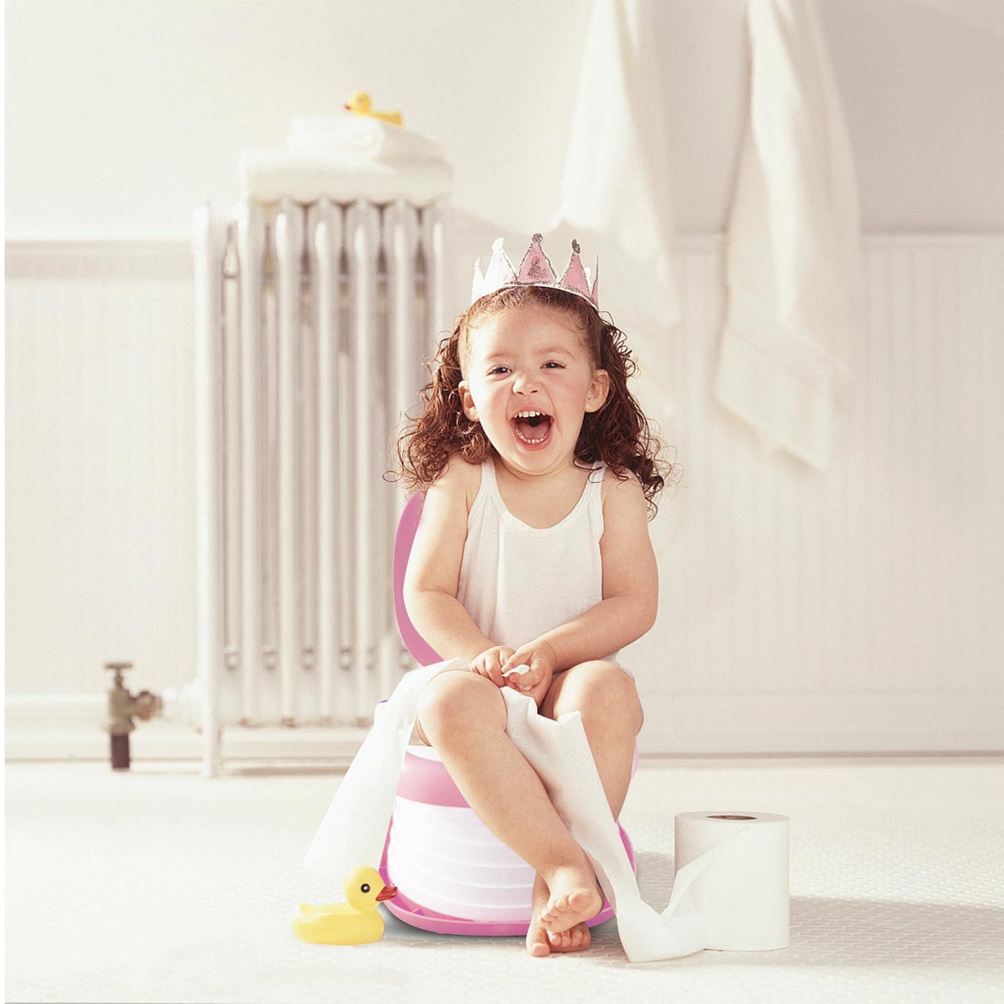Portable Folding Potty for Toddlers – Compact Travel Toilet with Cat Design, Easy to Carry & Clean, Ideal for Home, Car, Camping, Outdoor Use (Pink) - Image 4