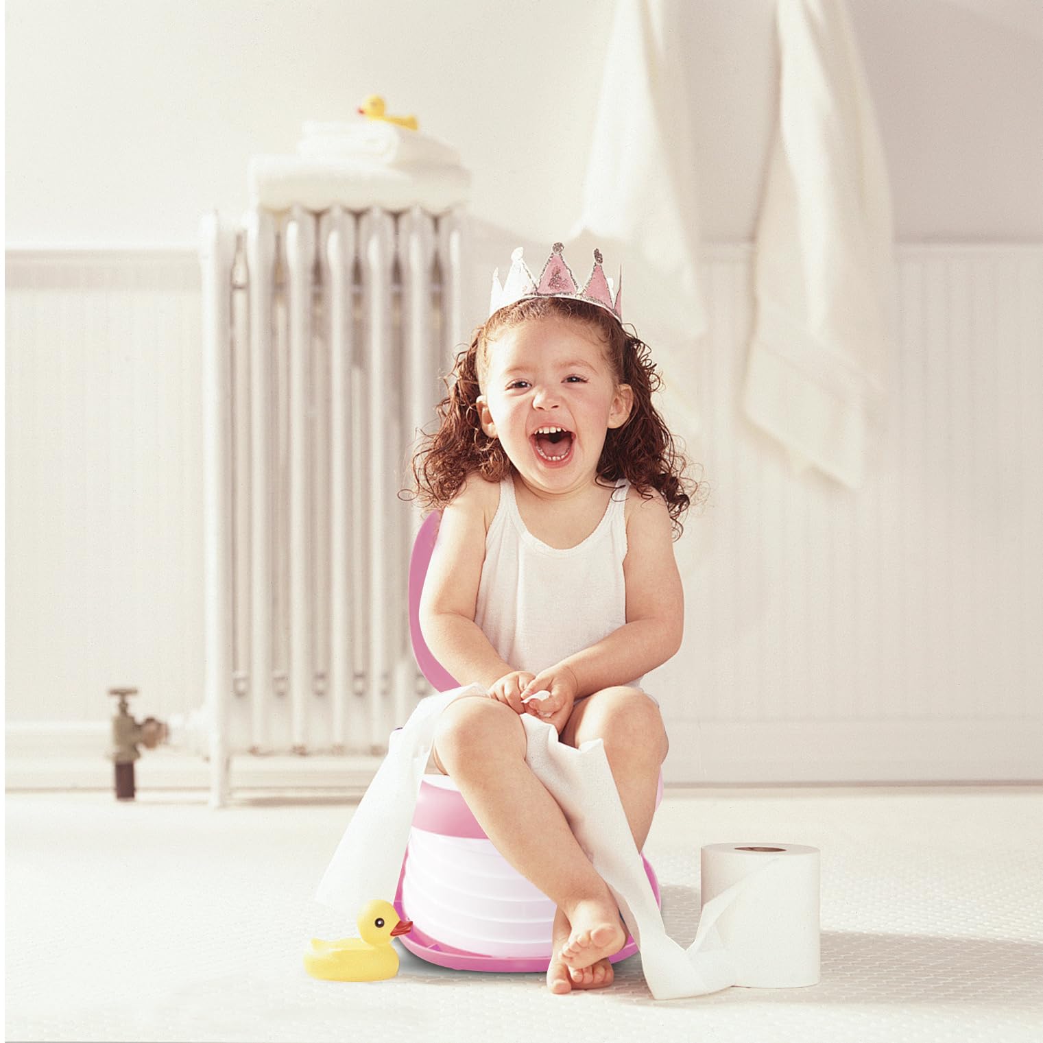 Portable Folding Potty for Toddlers – Compact Travel Toilet with Cat Design, Easy to Carry & Clean, Ideal for Home, Car, Camping, Outdoor Use (Pink) - Image 4