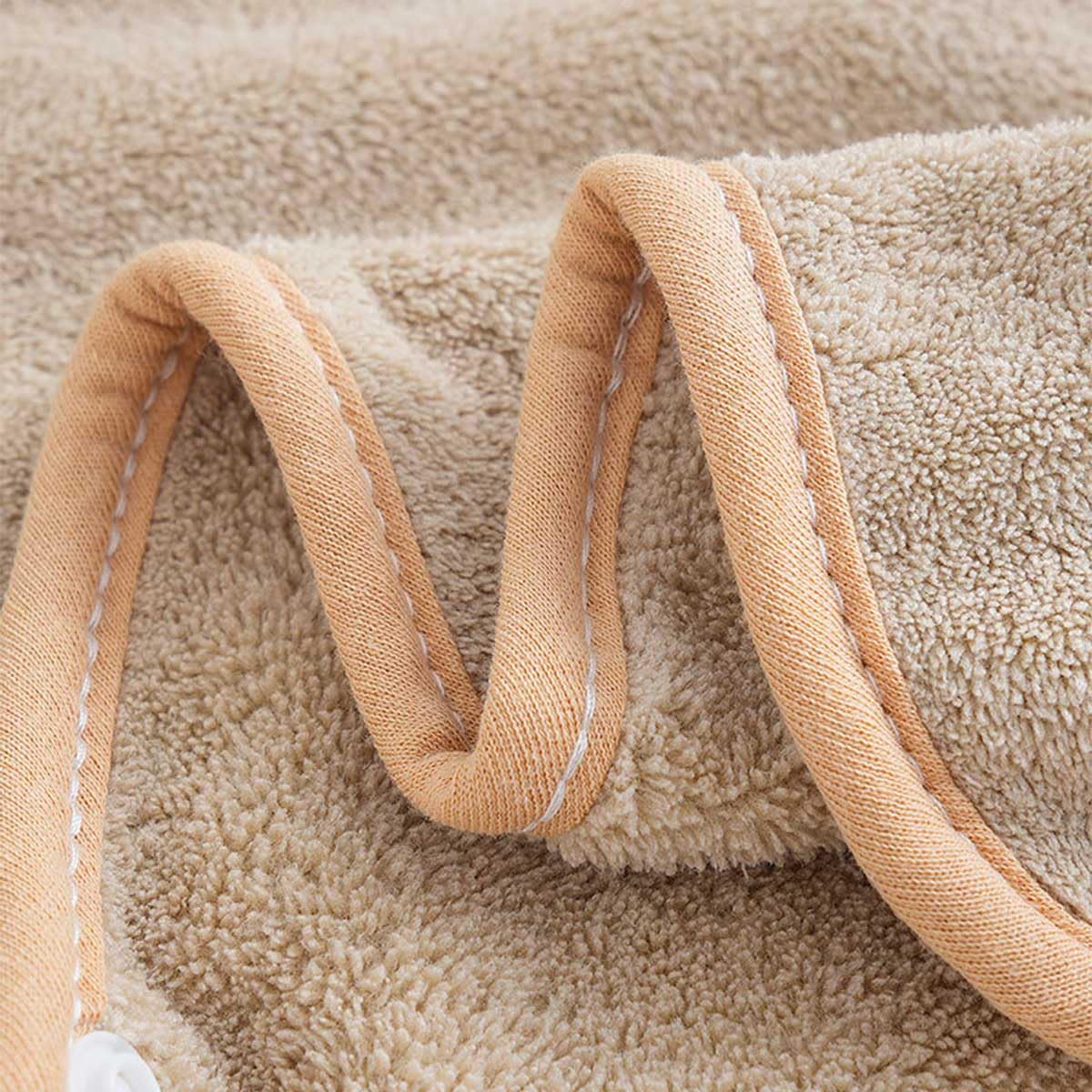 Ultra-Soft Hooded Bath Towel for Kids – Coral Fleece Poncho with Charming Animal Design, Quick-Dry Absorbent Robe for Bath, Pool, Beach (Deer) - Image 6