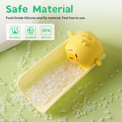Cute Cartoon Faucet Extender for Kids – 14cm Water Flow Extension, Splash-Proof Hand Washing Aid for Toddlers, BPA-Free, Compatible with Most Kitchen and Bathroom Faucets (Yellow & Green) - Image 3