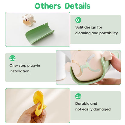 Cute Cartoon Faucet Extender for Kids – 14cm Water Flow Extension, Splash-Proof Hand Washing Aid for Toddlers, BPA-Free, Compatible with Most Kitchen and Bathroom Faucets (Yellow & Green) - Image 7