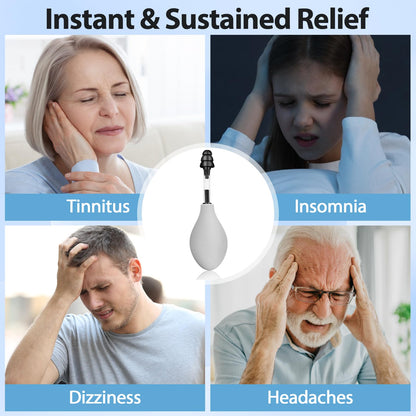 Ear Pressure Relief Tool – Natural Headache & Tinnitus Relief Device, Instant Pain Reduction, Portable Ear Massage for Migraine, Insomnia, Dizziness Use(Grey) - Image 4