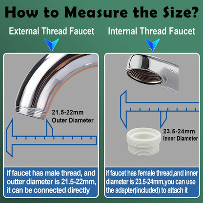Multi-Function Rotating Faucet Aerator – 360° Swivel Kitchen Sink Extender with Adjustable Flow Modes, 3-inch & 7-inch Lengths, Anti-Splash Sprayer for Washing, Cleaning, and Filling (Silver,Long) - Image 5