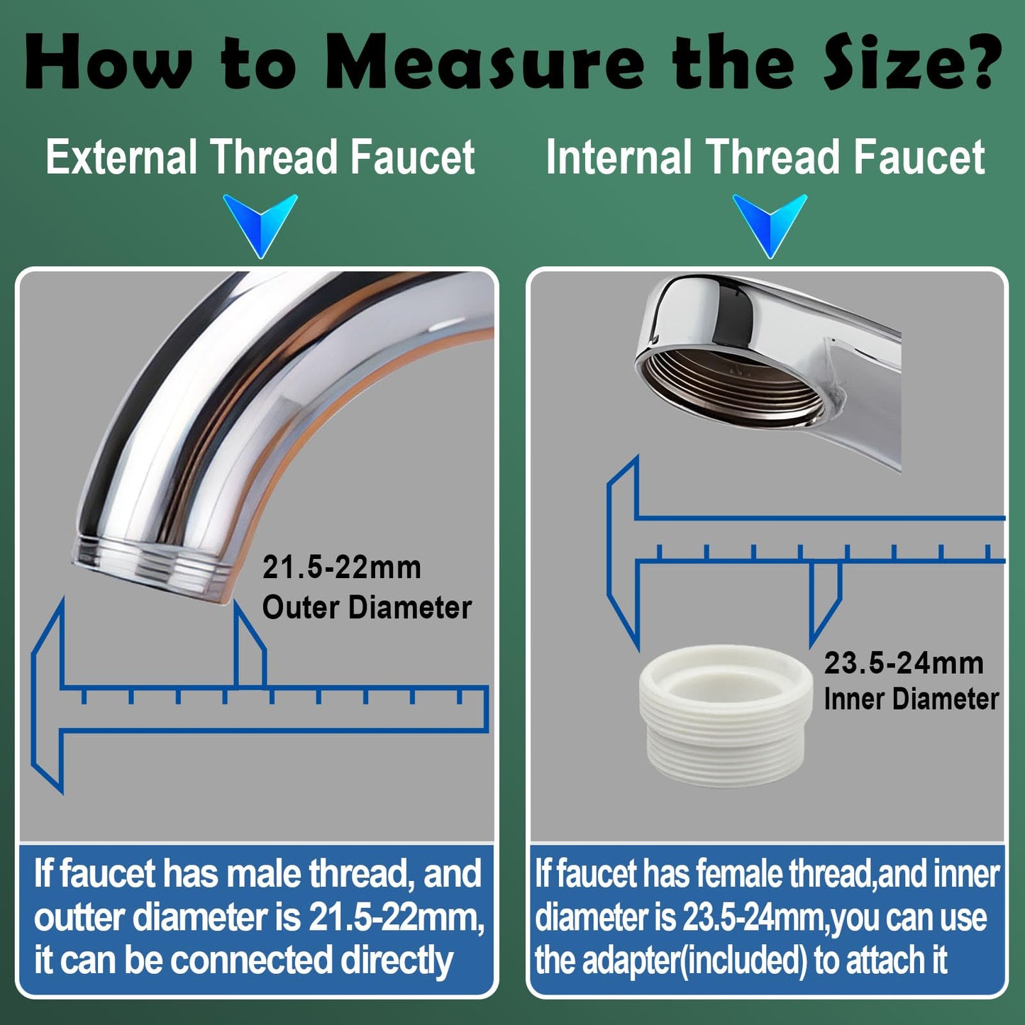 Multi-Function Rotating Faucet Aerator – 360° Swivel Kitchen Sink Extender with Adjustable Flow Modes, 3-inch & 7-inch Lengths, Anti-Splash Sprayer for Washing, Cleaning, and Filling (Silver,Short) - Image 5