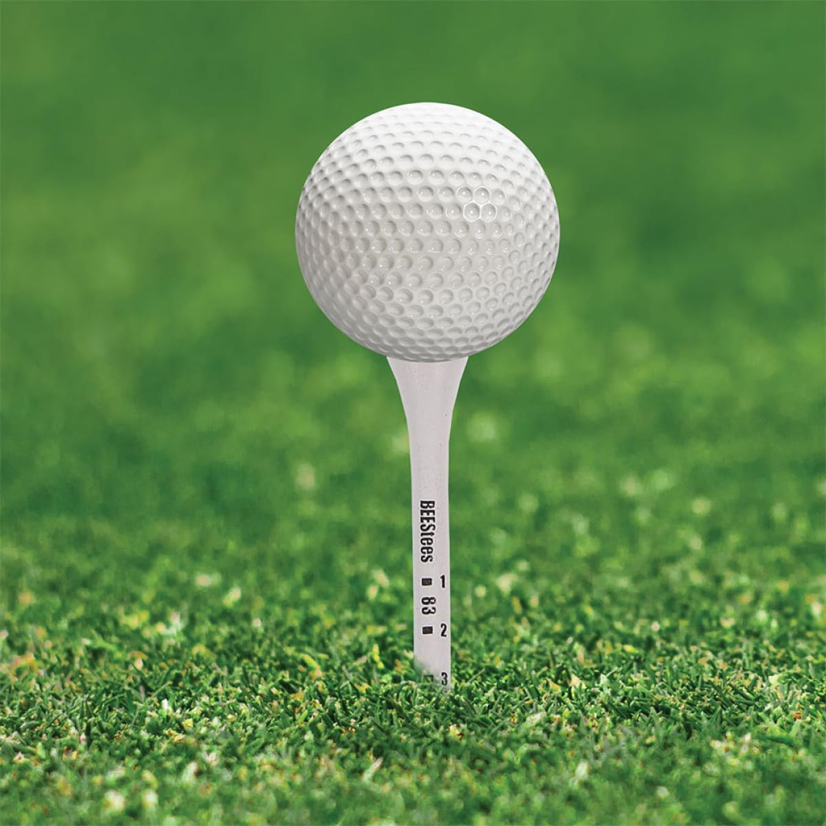 Golf Tee Pack of 100 with Measurement Scale – White Plastic Tees for Driving Range, Practice & Tournament Use (White) - Image 4