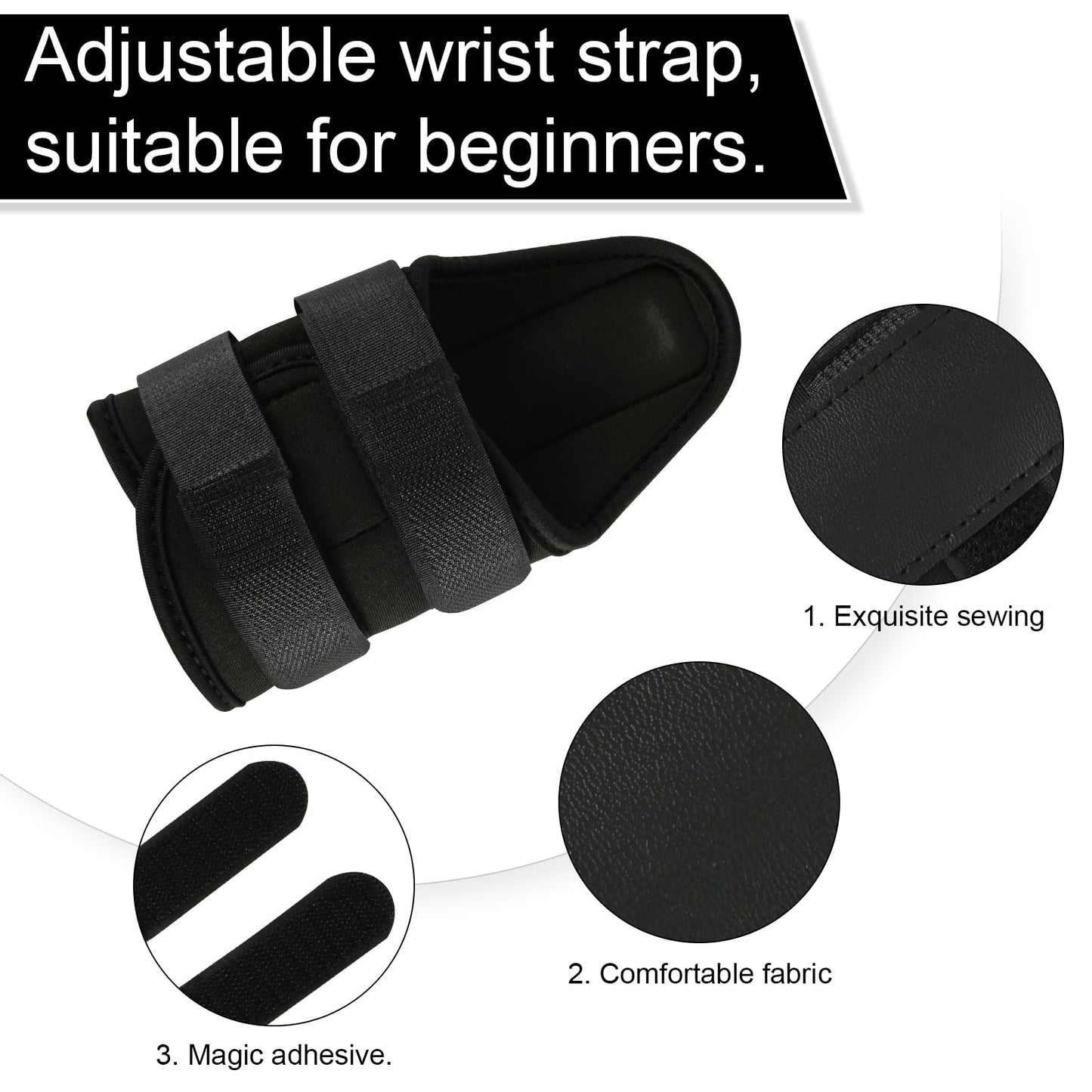 Golf Wrist Alignment Trainer for Home & Range Practice – 2-Pack Adjustable Swing Correction Brace for Beginners and Pros (Black)  - Image 3