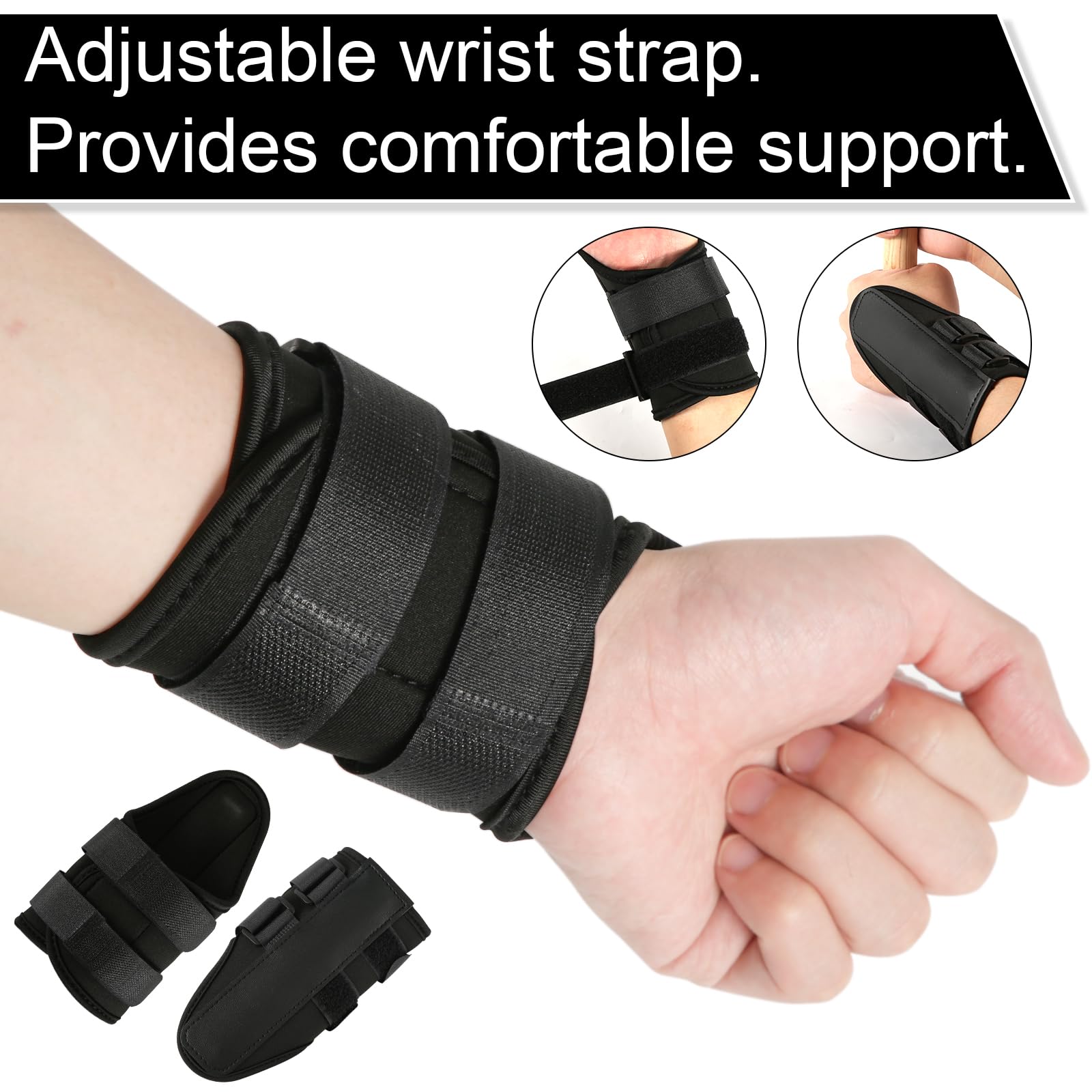 Golf Wrist Alignment Trainer for Home & Range Practice – 2-Pack Adjustable Swing Correction Brace for Beginners and Pros (Black)  - Image 6