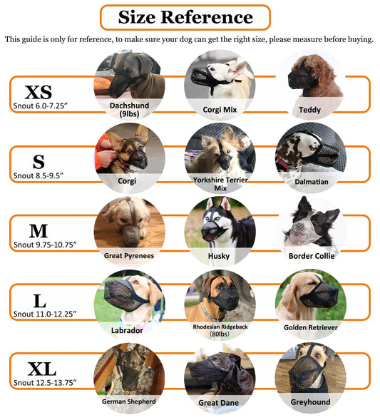 Soft Mesh Dog Muzzle for Small Medium Large Dogs – Breathable Adjustable Anti-Bite Chewing Guard with Overhead Strap – Fits Labrador, German Shepherd, Golden Retriever – 5 Sizes (Black,XS)  - Image 4