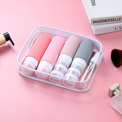 16-Piece Travel Bottle Set with Leak-Proof Silicone Squeeze Bottles – Reusable Toiletry Containers for Shampoo, Lotion, Makeup Remover (Pink)  | Other Colors Available in Store - Image 6