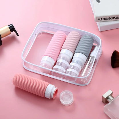 16-Piece Travel Bottle Set with Leak-Proof Silicone Squeeze Bottles – Reusable Toiletry Containers for Shampoo, Lotion, Makeup Remover (Pink)  | Other Colors Available in Store - Image 8