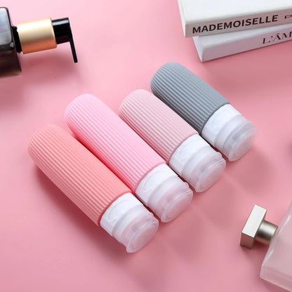 16-Piece Travel Bottle Set with Leak-Proof Silicone Squeeze Bottles – Reusable Toiletry Containers for Shampoo, Lotion, Makeup Remover (Pink)  | Other Colors Available in Store - Image 9