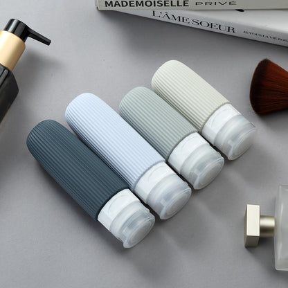 16-Piece Travel Bottle Set with Leak-Proof Silicone Squeeze Bottles – Reusable Toiletry Containers for Shampoo, Lotion, Makeup Remover (Grey)  | Other Colors Available in Store - Image 5