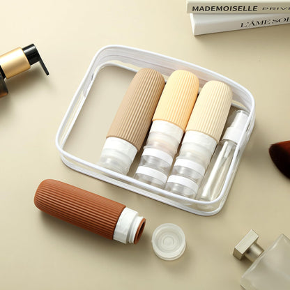 16-Piece Travel Bottle Set with Leak-Proof Silicone Squeeze Bottles – Reusable Toiletry Containers for Shampoo, Lotion, Makeup Remover (Cream)  | Other Colors Available in Store - Image 6