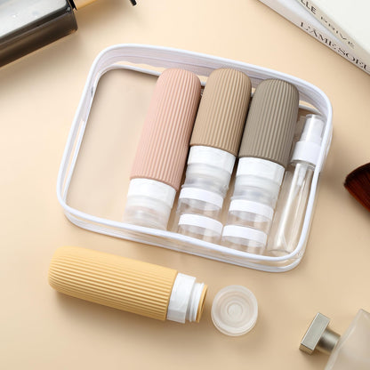 16-Piece Travel Bottle Set with Leak-Proof Silicone Squeeze Bottles – Reusable Toiletry Containers for Shampoo, Lotion, Makeup Remover (Apricot)  | Other Colors Available in Store - Image 5