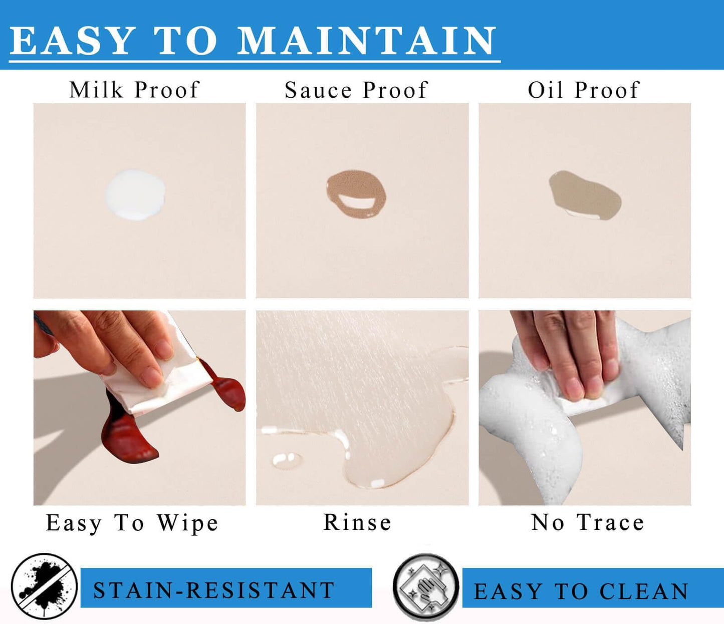 Kitchen Counter Mat for Coffee Maker – Absorbent & Quick-Dry Bar Pad with Non-Slip Backing, Protective Surface for Espresso Machine, Dish Drying Mat Beige,(60*90cm) - Image 4