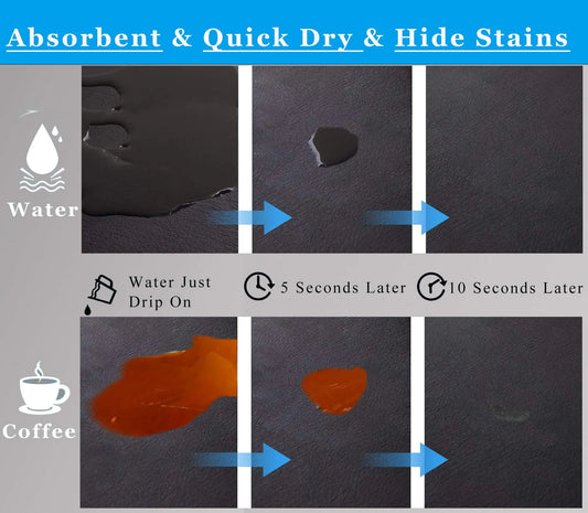 Kitchen Counter Mat for Coffee Maker – Absorbent & Quick-Dry Bar Pad with Non-Slip Backing, Protective Surface for Espresso Machine, Dish Drying Mat (Black,60*90cm) - Image 3