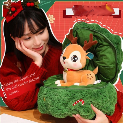 Christmas 4-in-1 Plush Set (Tree + Santa + Reindeer): Perfect Birthday/Christmas/Party Gift for Boys, Girls & Adults - Image 2