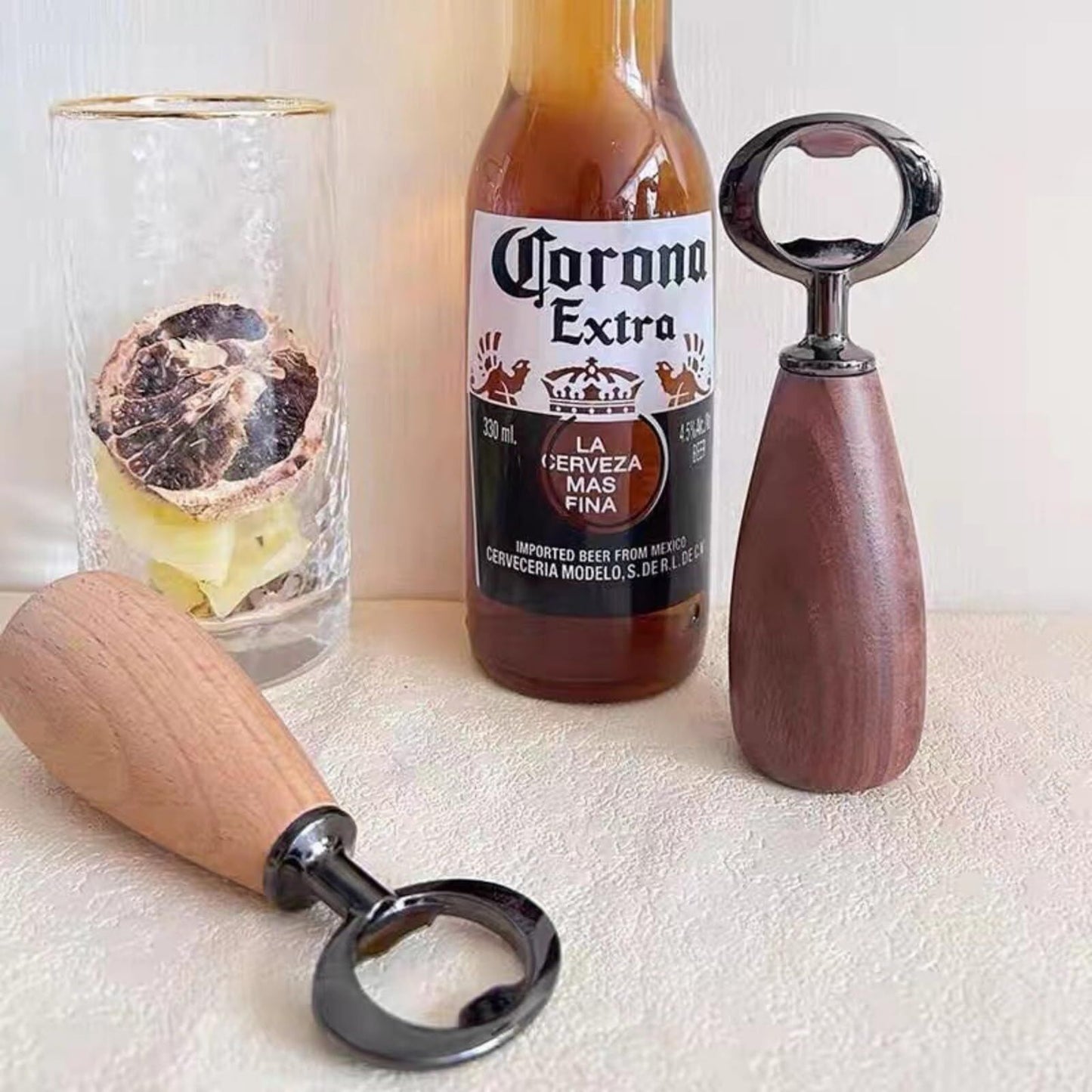 Handcrafted Wooden Bottle Opener – Walnut & Stainless Steel Beer Opener with Ergonomic Handle | Premium Bar Tool for Home, Kitchen & Gifts - Image 8