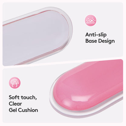 Ergonomic Gel Wrist Rest Set – Keyboard and Mouse Support Pad with Soft Cushioning for Office, Work, Gaming, and Study – Anti-Slip Base, Comfortable Design (Pink) - Image 4