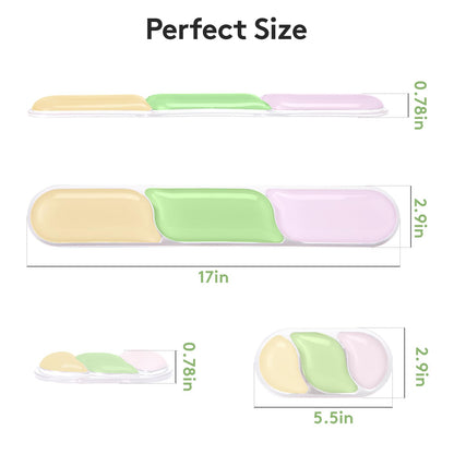 Ergonomic Gel Wrist Rest Set – Keyboard and Mouse Support Pad with Soft Cushioning for Office, Work, Gaming, and Study – Anti-Slip Base, Comfortable Design (Pink-Green-Orange) - Image 7