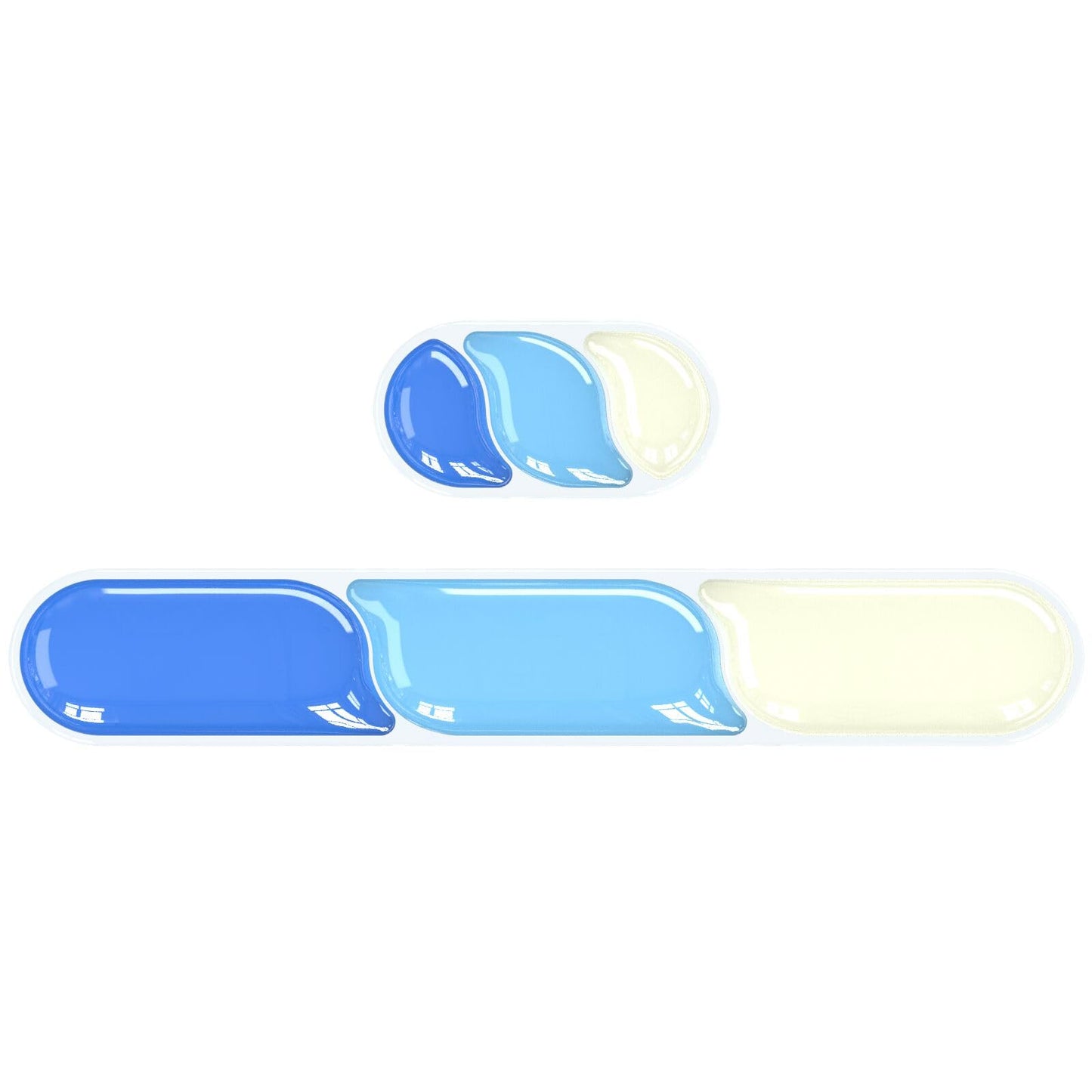 Ergonomic Gel Wrist Rest Set – Keyboard and Mouse Support Pad with Soft Cushioning for Office, Work, Gaming, and Study – Anti-Slip Base, Comfortable Design (Blue)