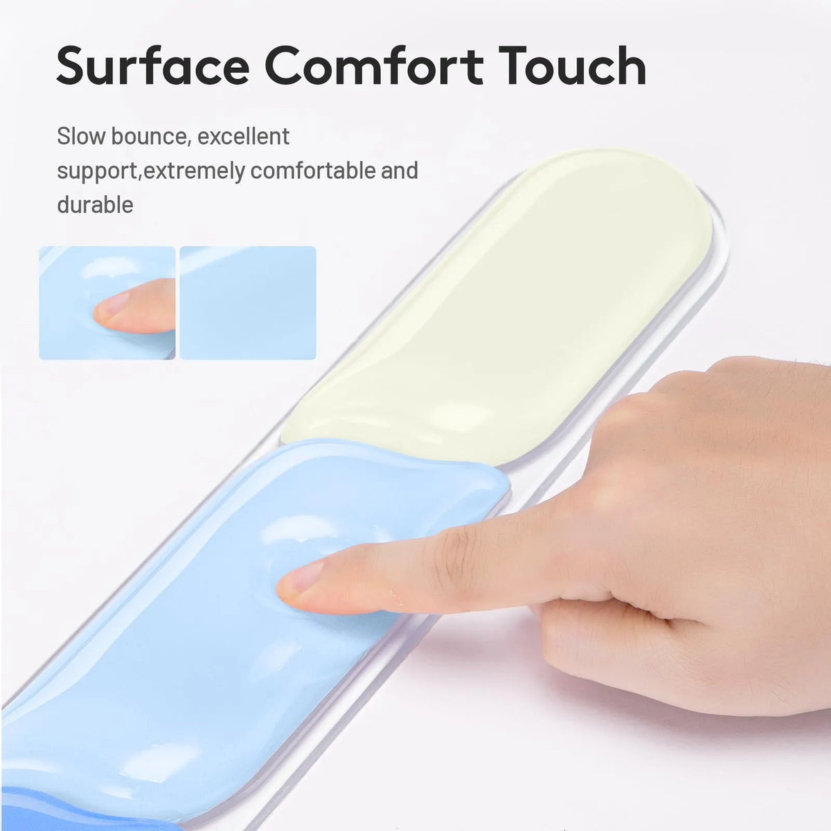 Ergonomic Gel Wrist Rest Set – Keyboard and Mouse Support Pad with Soft Cushioning for Office, Work, Gaming, and Study – Anti-Slip Base, Comfortable Design (Blue) - Image 5