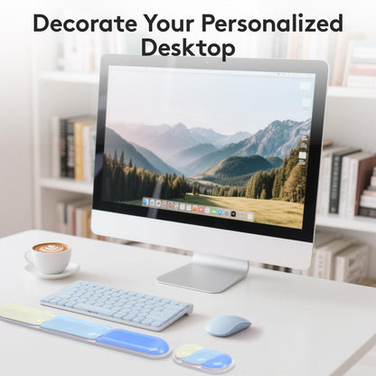 Ergonomic Gel Wrist Rest Set – Keyboard and Mouse Support Pad with Soft Cushioning for Office, Work, Gaming, and Study – Anti-Slip Base, Comfortable Design (Blue) - Image 7