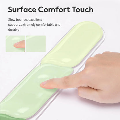 Ergonomic Gel Wrist Rest Set – Keyboard and Mouse Support Pad with Soft Cushioning for Office, Work, Gaming, and Study – Anti-Slip Base, Comfortable Design (Green) - Image 4