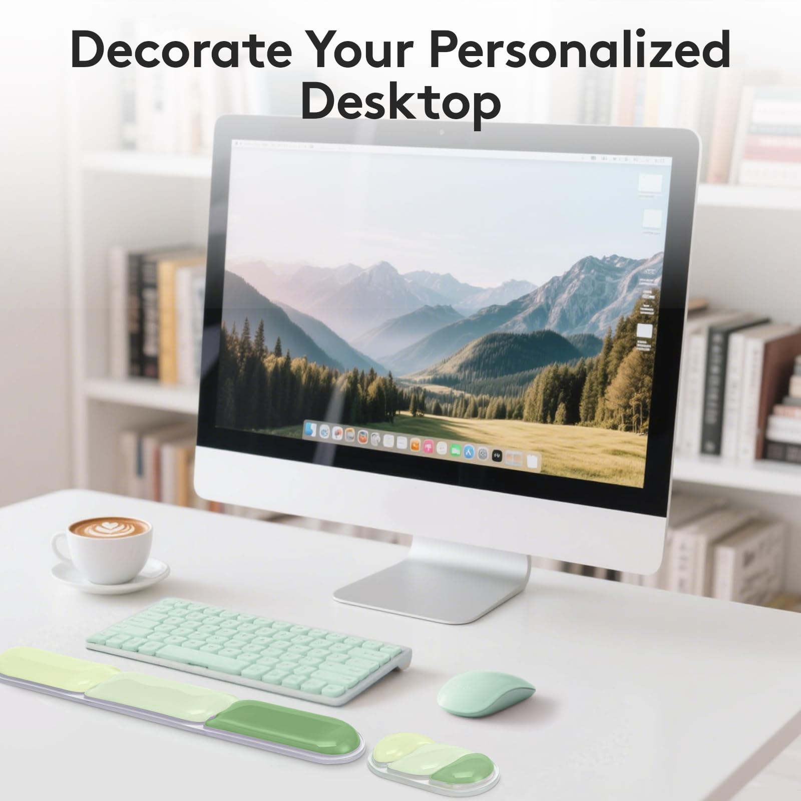Ergonomic Gel Wrist Rest Set – Keyboard and Mouse Support Pad with Soft Cushioning for Office, Work, Gaming, and Study – Anti-Slip Base, Comfortable Design (Green) - Image 6