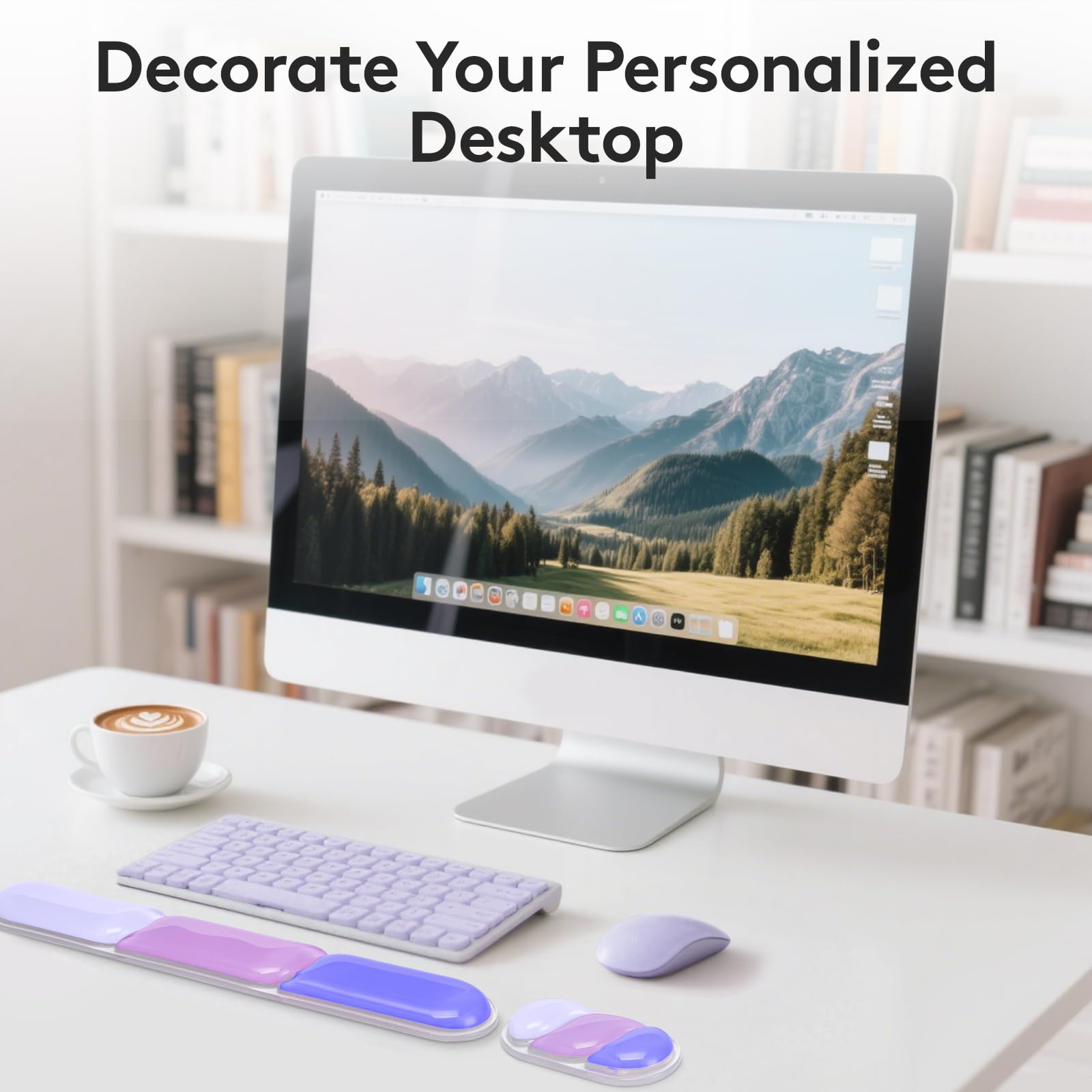 Ergonomic Gel Wrist Rest Set – Keyboard and Mouse Support Pad with Soft Cushioning for Office, Work, Gaming, and Study – Anti-Slip Base, Comfortable Design (Purple) - Image 6