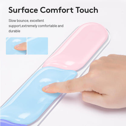 Ergonomic Gel Wrist Rest Set – Keyboard and Mouse Support Pad with Soft Cushioning for Office, Work, Gaming, and Study – Anti-Slip Base, Comfortable Design (Purple-Blue-Pink) - Image 4