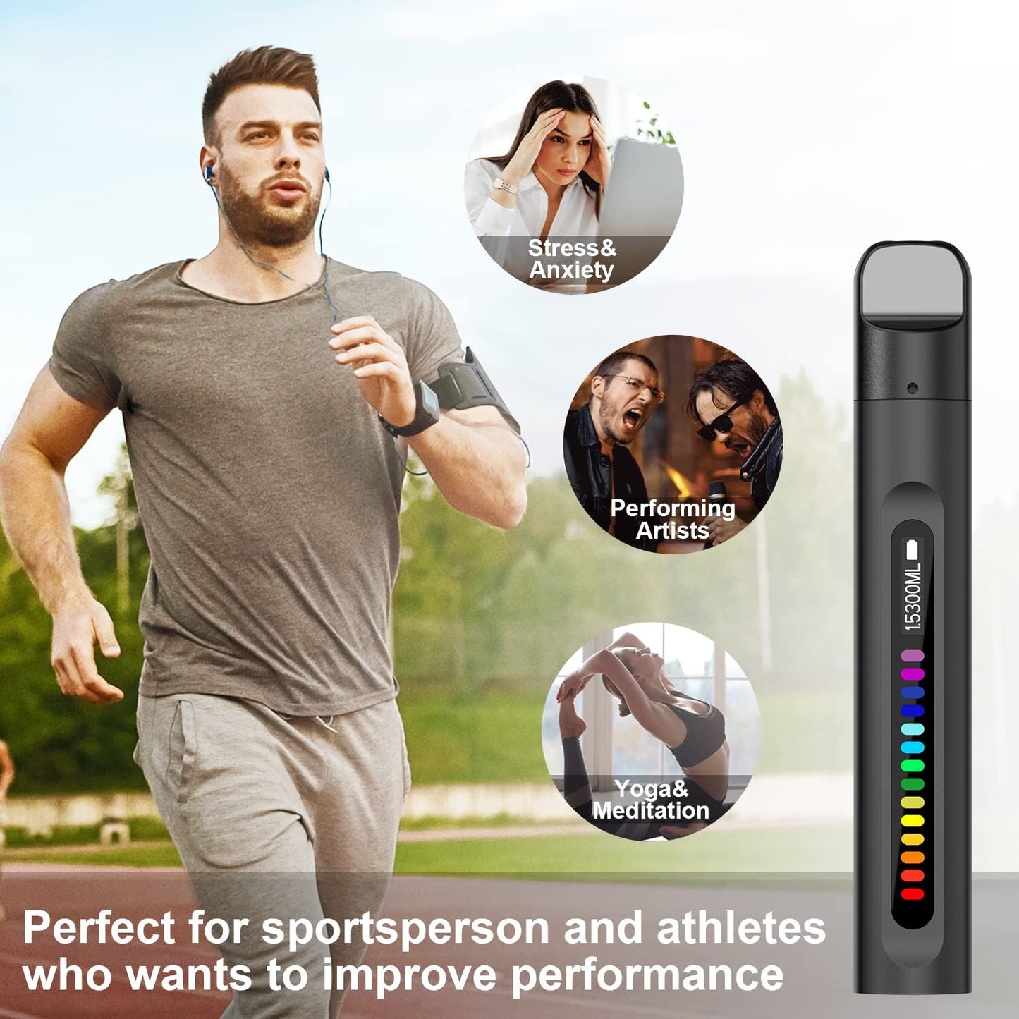 Portable Smart Breathing Trainer – Rechargeable Respiratory Exercise Device with LED Progress Bar | Boost Lung Capacity & Endurance for Athletes, Runners & Fitness Enthusiasts - Image 3