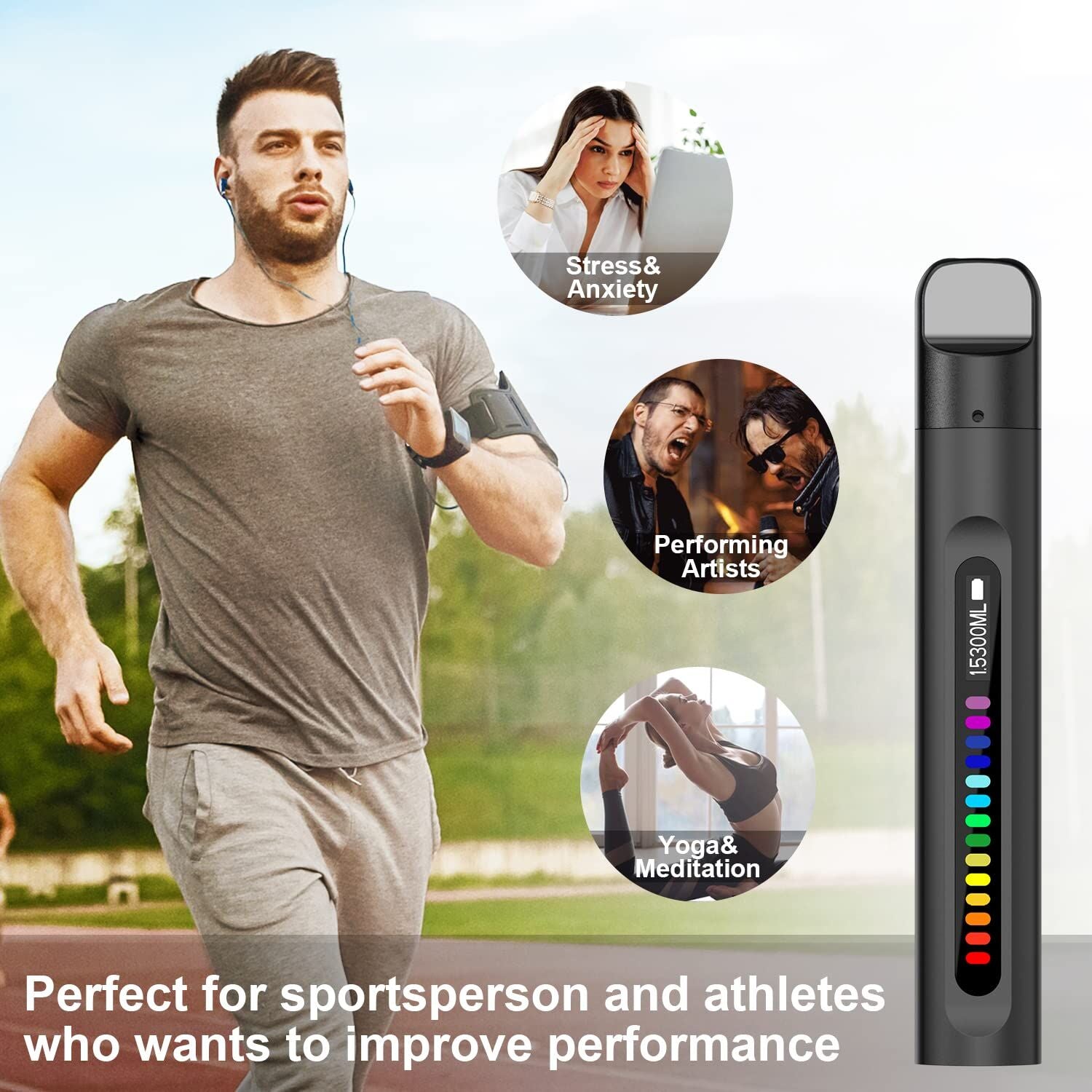 Portable Smart Breathing Trainer – Rechargeable Respiratory Exercise Device with LED Progress Bar | Boost Lung Capacity & Endurance for Athletes, Runners & Fitness Enthusiasts - Image 3