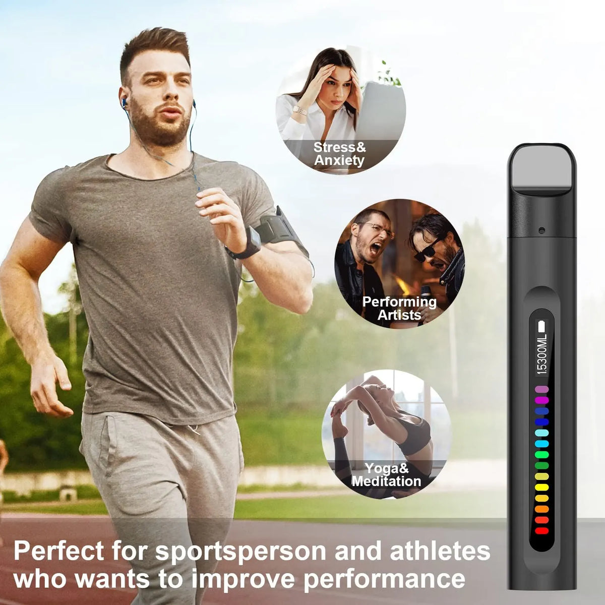 Portable Smart Breathing Trainer – Rechargeable Respiratory Exercise Device with LED Progress Bar | Boost Lung Capacity & Endurance for Athletes, Runners & Fitness Enthusiasts - Image 3