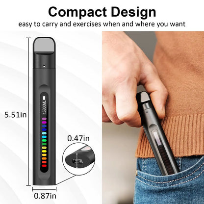 Portable Smart Breathing Trainer – Rechargeable Respiratory Exercise Device with LED Progress Bar | Boost Lung Capacity & Endurance for Athletes, Runners & Fitness Enthusiasts - Image 5