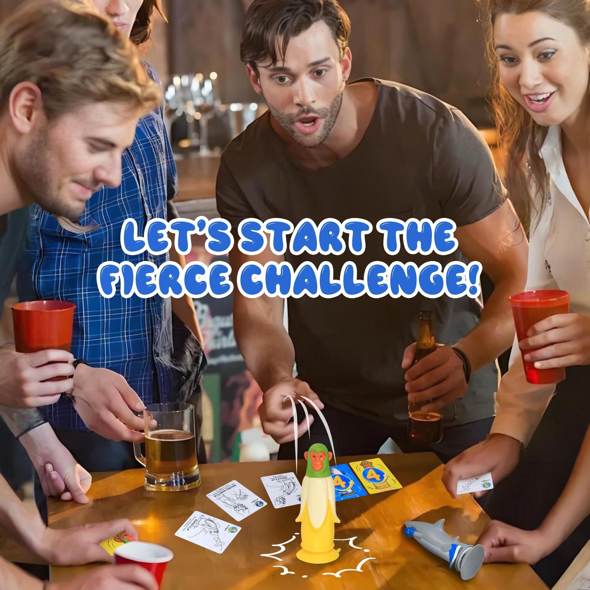 Banana Monkey vs Sharkman Flip Game – Fun Toss & Flip Challenge for Family, Party & Group Play | Other Action Games Available In-Store - Image 3